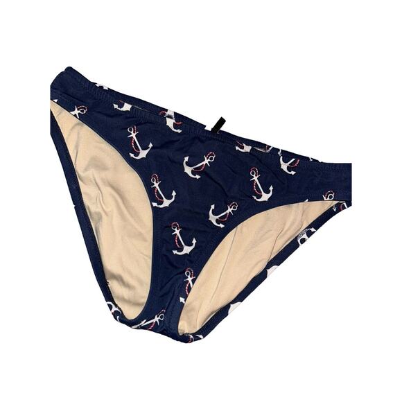 J.Crew JCrew Swim Bikini Bottom Navy Anchor Print Size S‎ - Picture 2 of 7
